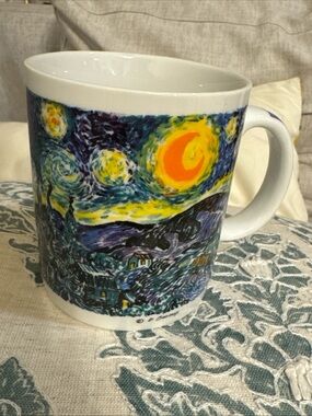 VAN GOGH Chaleur Masters Collection STARRY NIGHT MUG D. Burrows coffee tea